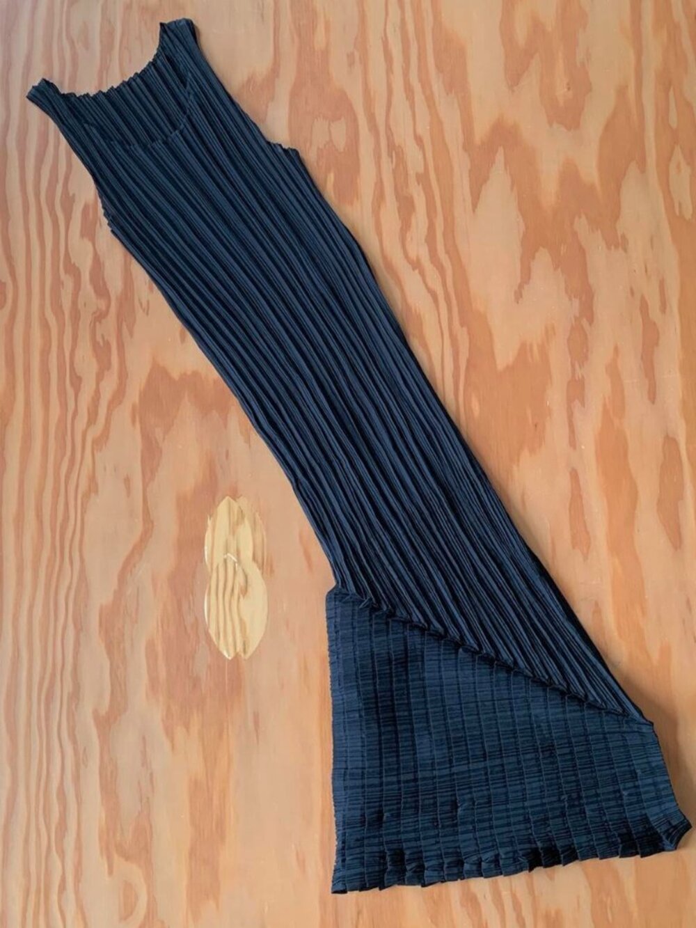 Issey Miyake Archive Stepped Pleated Tank Dress Black S - Picture 7 of 8